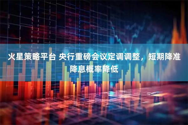 火星策略平台 央行重磅会议定调调整，短期降准降息概率降低